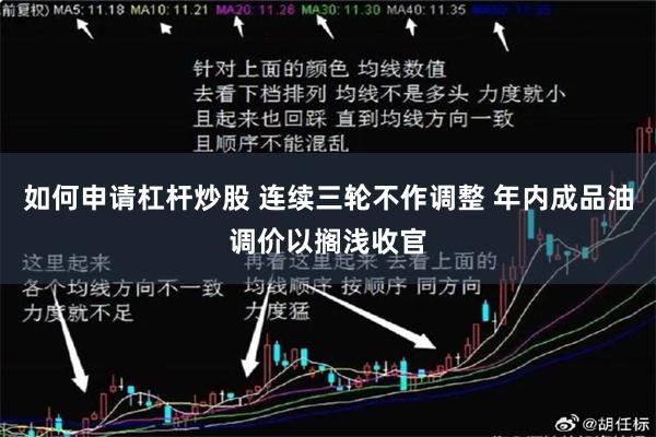 如何申请杠杆炒股 连续三轮不作调整 年内成品油调价以搁浅收官