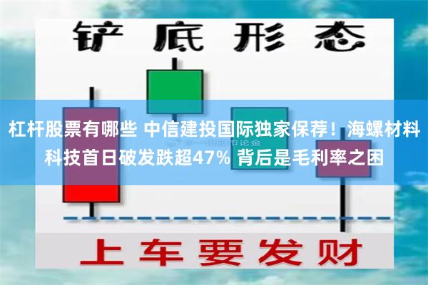 杠杆股票有哪些 中信建投国际独家保荐！海螺材料科技首日破发跌超47% 背后是毛利率之困